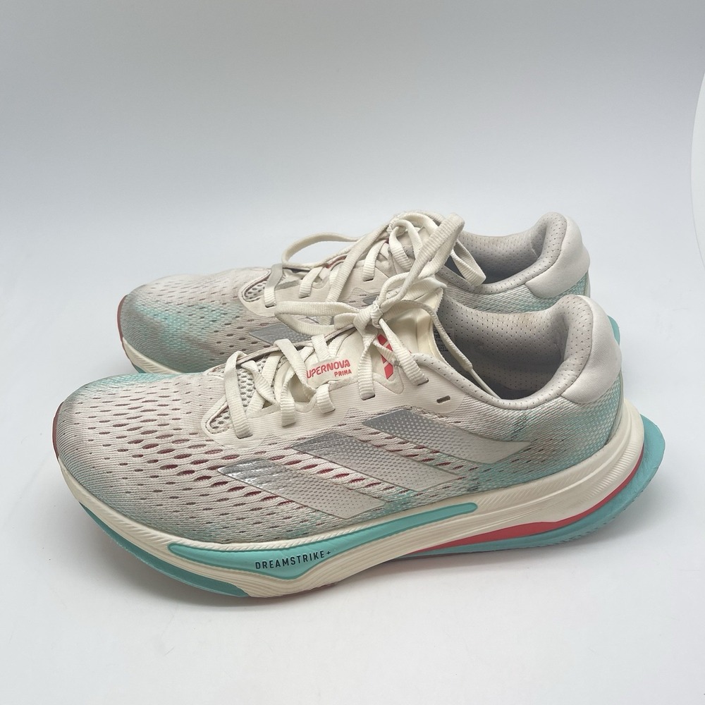 Adidas Supernova Prima Sneakers Womens 9.5 ID3688‎ White Athletic Running Shoes